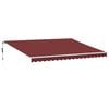 vidaXL Toldo retr&aacute;ctil autom&aacute;tico burdeos 450x350 cm