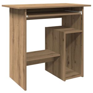 vidaXL Escritorio de madera de ingenier&iacute;a roble artisan 80x45x74 cm