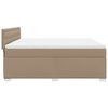 vidaXL Cama box spring con colch&oacute;n cuero sint&eacute;tico capuchino 180x200cm