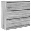 vidaXL Aparador de madera de ingenier&iacute;a Sonoma gris 80x35x76 cm