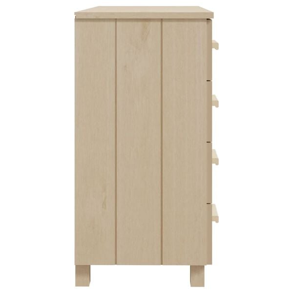 vidaXL Aparador HAMAR madera de pino maciza marrón miel 79x40x80cm