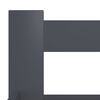 vidaXL Estructura cama sin colch&oacute;n madera pino gris oscuro 200x200 cm