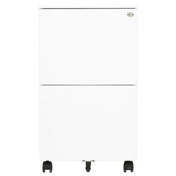 vidaXL Armario archivador acero blanco 39x45x67 cm