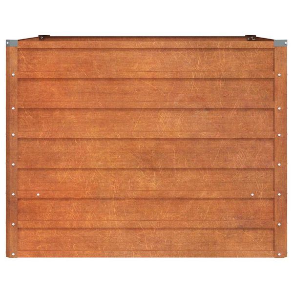 vidaXL Arriate oxidado de acero corten 100x100x77 cm