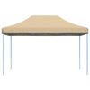vidaXL Tienda de fiesta plegable Pop-Up beige 440x292x315 cm