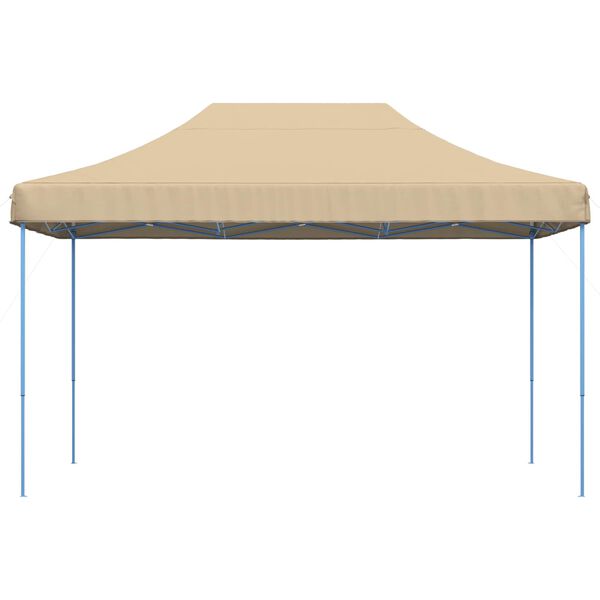 vidaXL Tienda de fiesta plegable Pop-Up beige 440x292x315 cm