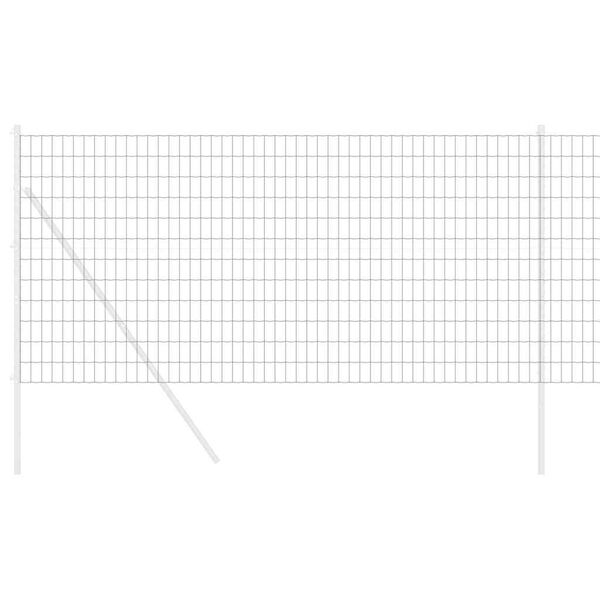 vidaXL Cerca Euro Gris 1 x 25 m Hierro recubierto de PVC