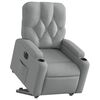 vidaXL Sill&oacute;n el&eacute;ctrico reclinable elevable de tela gris claro