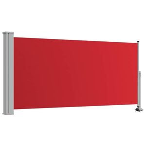 vidaXL Toldo lateral retr&aacute;ctil de jard&iacute;n rojo 120x300 cm