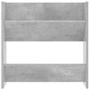 vidaXL Zapateros de pared 2 uds contrachapada gris hormig&oacute;n 60x18x60cm
