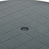 vidaXL Mesa de jardín de plástico verde 89 cm
