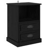 vidaXL Armario de Noche Roble Negro 36 x 43 x 60 cm
