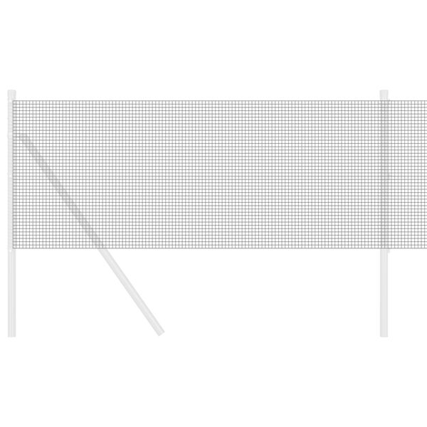 vidaXL Cerca de Alambre Soldado Gris 0.4 x 10 m Acero