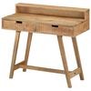 vidaXL Escritorio de madera de mango rugosa 100x45x90 cm