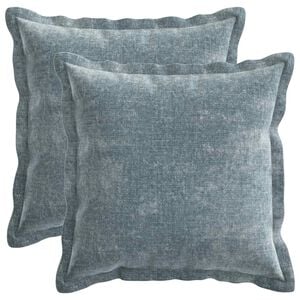 vidaXL Funda de almohada 2 uds. HOUTEN Azul Claro 30 x 30 cm