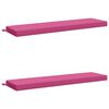 vidaXL Cojines para bancos SOEST 2 uds. 100% Poli&eacute;ster Rosa
