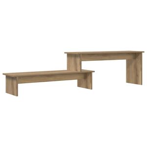 vidaXL Conjunto de mueble de TV Roble artesanal 180,5 x 30 x 43 cm
