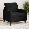 vidaXL Sill&oacute;n de terciopelo negro 60 cm