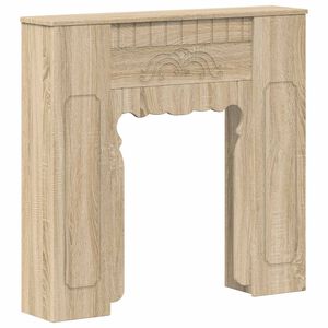 vidaXL Marco de chimenea Roble Sonoma 93 x 20 x 89 cm