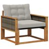 vidaXL Madera maciza de acacia y textileno