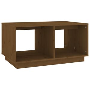 vidaXL Mesa de centro madera maciza de pino marr&oacute;n miel 80x50x40 cm
