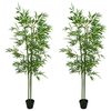 vidaXL &Aacute;rbol de Bamb&uacute; Artificial 2 uds. Verde 60 x 18 x 190 cm