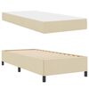 vidaXL Cama tipo Box Spring Crema 80 x 200 cm tela