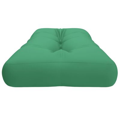 vidaXL Cojín para sofá de palets de tela verde 120x40x12 cm