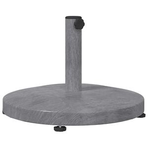vidaXL Base para sombrilla Aspecto de Madera Gris Oscuro