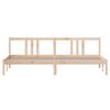 vidaXL Estructura de cama sin colch&oacute;n madera maciza 200x200 cm