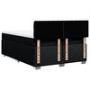 vidaXL Cama box spring con colch&oacute;n tela negro 140x190 cm