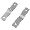 vidaXL Placa de Impacto 2 uds. Plateado 50 x 10 x 1,2 mm Hierro