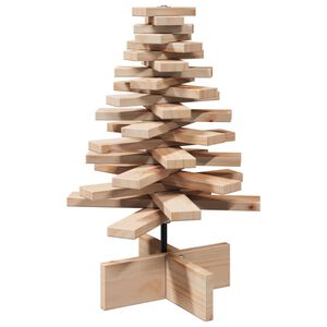 vidaXL &Aacute;rbol de Navidad de madera de adorno madera maciza pino 60 cm