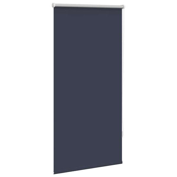 vidaXL Estor enrollable opaco 64,4x120 cm, ancho de tela 60 cm, azul marino/azul