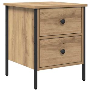 vidaXL Cabinet de Noche Roble artisan 40 x 42 x 50 cm