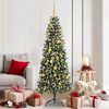 vidaXL &Aacute;rbol de Navidad artificial Verde 180 cm PVC, Pl&aacute;stico y Acero