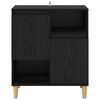 vidaXL Vitrina Roble negro 35 x 60 x 70 cm Madera contrachapada