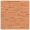 vidaXL Tablero de mesa cuadrado de madera maciza de haya 90x90x1,5 cm