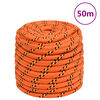 vidaXL Cuerda de barco polipropileno naranja 18 mm 50 m
