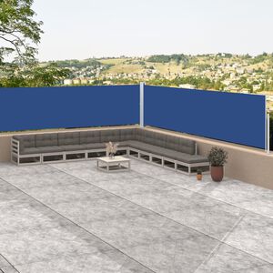 vidaXL Toldo lateral retr&aacute;ctil azul 100x1000 cm