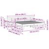 vidaXL Estructura de cama Marr&oacute;n 180 x 200 cm Madera de pino macizo