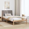 vidaXL Estructura de cama Marr&oacute;n 100 x 200 cm Madera de pino macizo