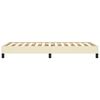 vidaXL Estructura de cama sin colchón cuero sintético crema 100x200 cm