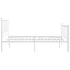 vidaXL Estructura de cama sin colch&oacute;n metal blanco 120x200 cm