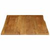 vidaXL Tablero de mesa borde natural madera maciza mango 100x80x3,8 cm