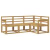vidaXL Conjunto de sof&aacute;s de exterior 4 uds. Blanco