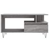 vidaXL Mesa de centro madera contrachapada gris Sonoma 90x49x45 cm