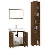 vidaXL Set de muebles ba&ntilde;o 3 pzas madera contrachapada roble marr&oacute;n
