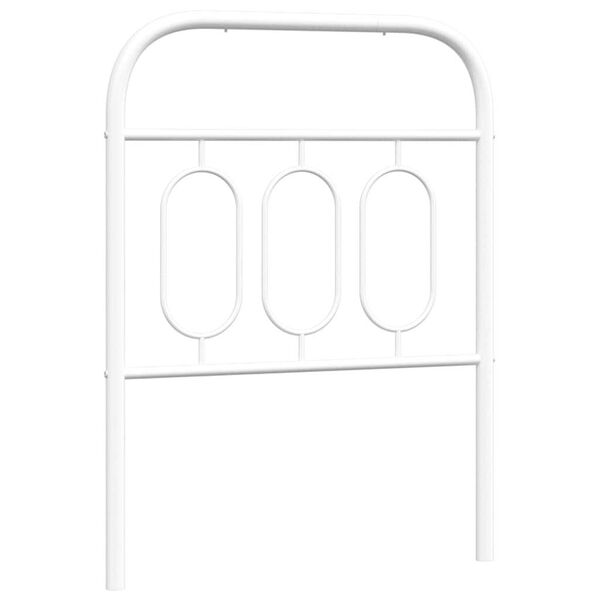 vidaXL Cabecero de repuesto de metal blanco 75 cm