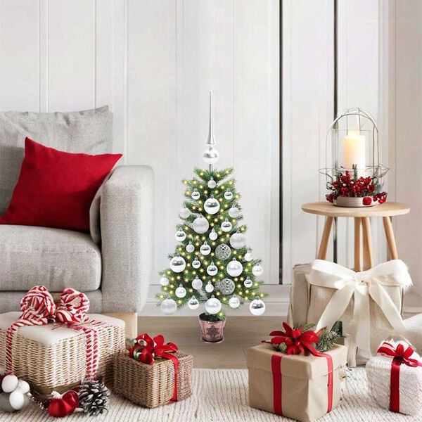 vidaXL &Aacute;rbol de Navidad con 150 LED con soporte Verde 65 cm PE